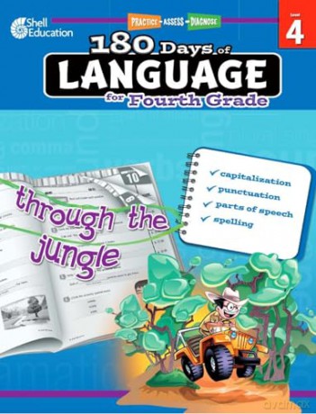 180 Days of Language for Fourth Grade: Practice, Assess, Diagnose (180 Days of Practice) - Suzanne I. Barchers [KSIĄŻKA]