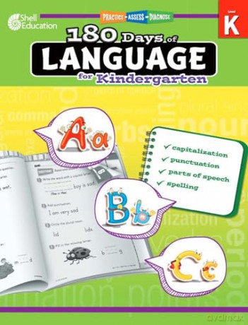 180 Days of Language for Kindergarten: Practice, Assess, Diagnose (180 Days of Practice) - Christine Dugan [KSIĄŻKA]
