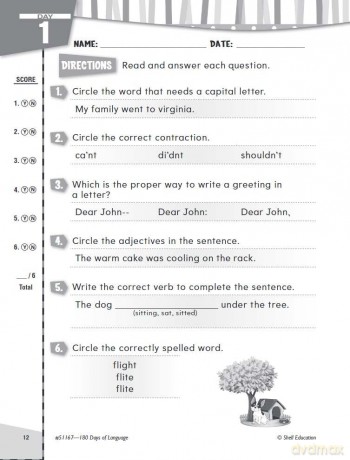 180 Days of Language for Second Grade: Practice, Assess, Diagnose (180 Days of Practice) - Christine Dugan [KSIĄŻKA]