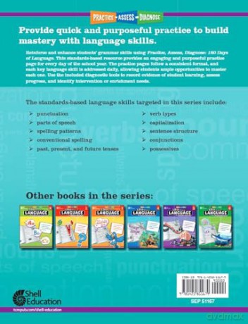 180 Days of Language for Second Grade: Practice, Assess, Diagnose (180 Days of Practice) - Christine Dugan [KSIĄŻKA]