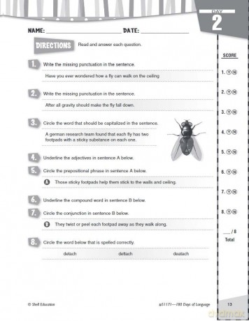 180 Days of Language for Sixth Grade: Practice, Assess, Diagnose (180 Days of Practice) - Suzanne I. Barchers [KSIĄŻKA]