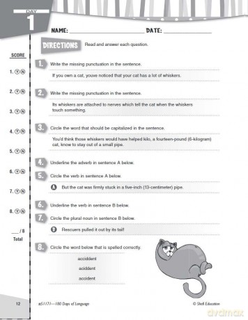 180 Days of Language for Sixth Grade: Practice, Assess, Diagnose (180 Days of Practice) - Suzanne I. Barchers [KSIĄŻKA]