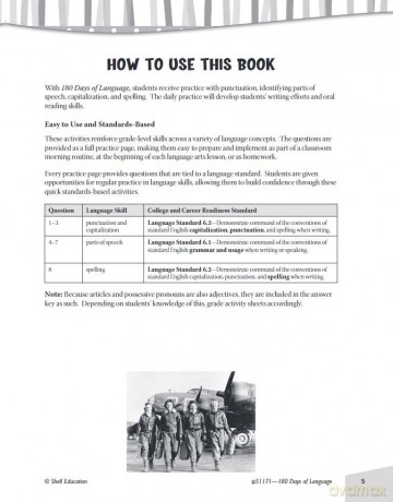 180 Days of Language for Sixth Grade: Practice, Assess, Diagnose (180 Days of Practice) - Suzanne I. Barchers [KSIĄŻKA]