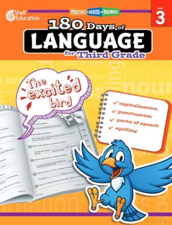 180 Days of Language for Third Grade: Practice, Assess, Diagnose (180 Days of Practice) - Christine Dugan [KSIĄŻKA]