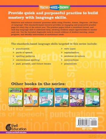 180 Days of Language for Third Grade: Practice, Assess, Diagnose (180 Days of Practice) - Christine Dugan [KSIĄŻKA]