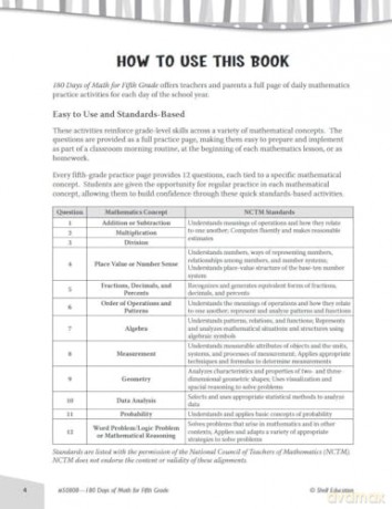 180 Days of Math for Fifth Grade: Practice, Assess, Diagnose (180 Days of Practice) - Jodene Smith [KSIĄŻKA]