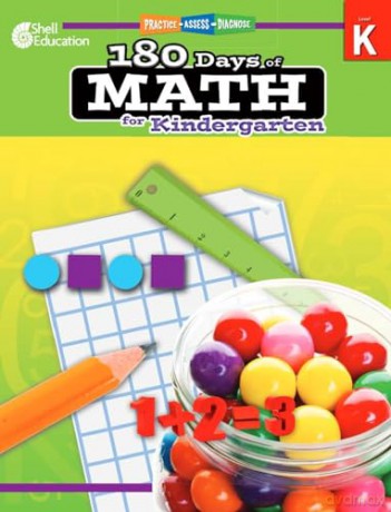 180 Days of Math for Kindergarten: Practice, Assess, Diagnose (180 Days of Practice) - Jodene Smith [KSIĄŻKA]