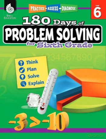 180 Days of Problem Solving for Sixth Grade: Practice, Assess, Diagnose (180 Days of Practice) - Stacy Monsman [KSIĄŻKA]