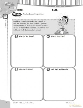 180 Days of Problem Solving for Sixth Grade: Practice, Assess, Diagnose (180 Days of Practice) - Stacy Monsman [KSIĄŻKA]