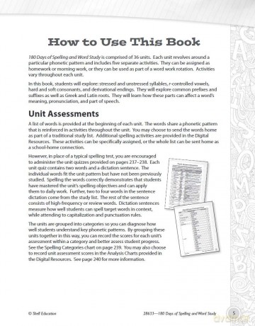 180 Days of Spelling and Word Study for Fifth Grade: Practice, Assess, Diagnose (180 Days of Practice) - Shireen Pesez Rhoades [KSIĄŻKA]