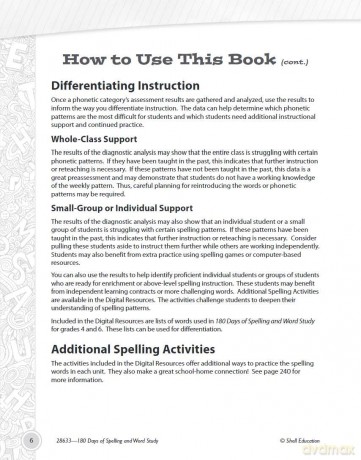 180 Days of Spelling and Word Study for Fifth Grade: Practice, Assess, Diagnose (180 Days of Practice) - Shireen Pesez Rhoades [KSIĄŻKA]