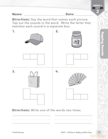 180 Days of Spelling and Word Study for First Grade: Practice, Assess, Diagnose (180 Days of Practice) - Shireen Pesez Rhoades [KSIĄŻKA]