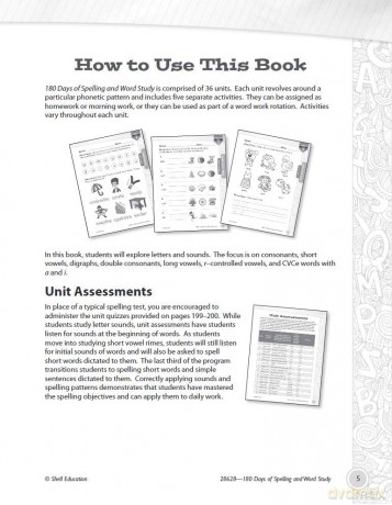 180 Days of Spelling and Word Study for Kindergarten: Practice, Assess, Diagnose (180 Days of Practice) - Shireen Pesez Rhoades [KSIĄŻKA]