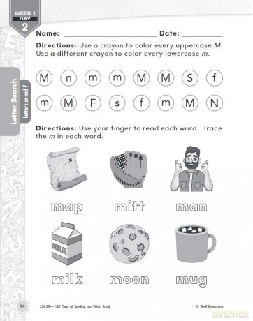 180 Days of Spelling and Word Study for Kindergarten: Practice, Assess, Diagnose (180 Days of Practice) - Shireen Pesez Rhoades [KSIĄŻKA]