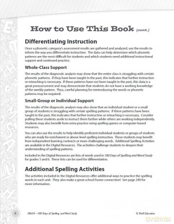 180 Days of Spelling and Word Study for Sixth Grade: Practice, Assess, Diagnose (180 Days of Practice) - Shireen Pesez Rhoades [KSIĄŻKA]