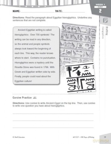 180 Days of Writing for Fourth Grade: Practice, Assess, Diagnose (180 Days of Practice) - Kristin Kemp [KSIĄŻKA]