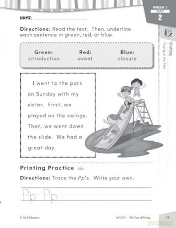 180 Days of Writing for Kindergarten: Practice, Assess, Diagnose (180 Days of Practice) - Tracy Pearce [KSIĄŻKA]