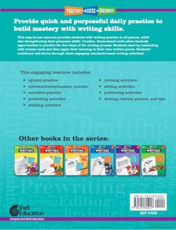 180 Days of Writing for Second Grade: Practice, Assess, Diagnose (180 Days of Practice) - Brenda Van Dixhorn [KSIĄŻKA]
