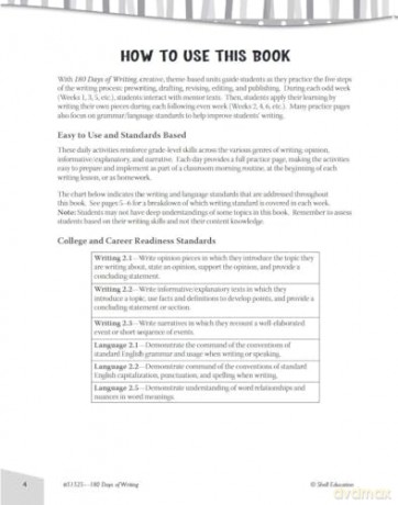 180 Days of Writing for Second Grade: Practice, Assess, Diagnose (180 Days of Practice) - Brenda Van Dixhorn [KSIĄŻKA]