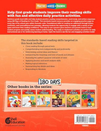 180 Days(tm) Reading for First Grade, 2nd Edition: Practice, Assess, Diagnose (180 Days of Practice) - Stephanie Kraus [KSIĄŻKA]