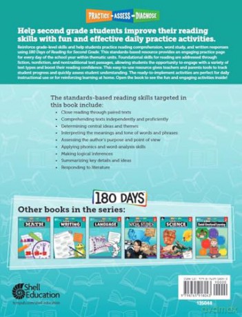 180 Days(tm) Reading for Second Grade, 2nd Edition: Practice, Assess, Diagnose (180 Days of Practice) - Kristi Sturgeon [KSIĄŻKA]