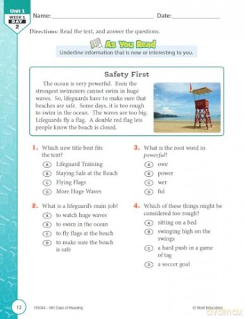 180 Days(tm) Reading for Second Grade, 2nd Edition: Practice, Assess, Diagnose (180 Days of Practice) - Kristi Sturgeon [KSIĄŻKA]