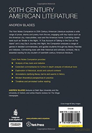 20TH CENTURY AMERICAN LITERATURE (York Notes Companions) - Andrew Blades [KSIĄŻKA]