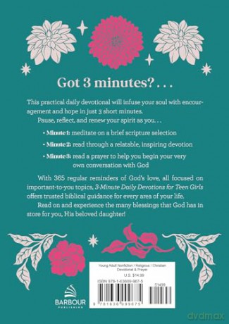 3-Minute Daily Devotions for Teen Girls (3-Minute Devotions) - Compiled by Barbour Staff [KSIĄŻKA]