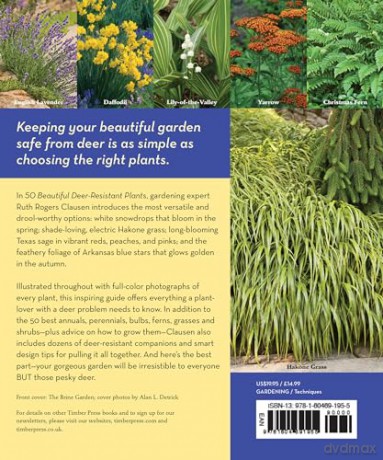 50 Beautiful Deer-Resistant Plants: The Prettiest Annuals, Perennials, Bulbs, and Shrubs That Deer Don't Eat - Ruth Rodgers Clausen [KSIĄŻKA]