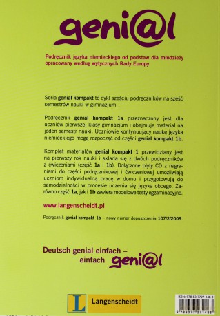Genial kompakt 1B KB+AB+CD w.2011 L [KSIĄŻKA]
