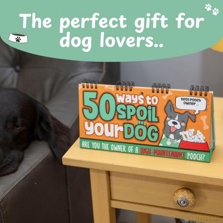 50 Ways To Spoil Your Dog Flipbook: Boxer Gifts Funny Dog Owner Gifts - Bee Three Books [KSIĄŻKA]