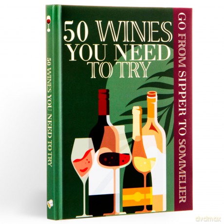 50 Wines You Need To Try Gift Book: Sipper To Sommelier - Wine Gift Book - Bee Three Books [KSIĄŻKA]