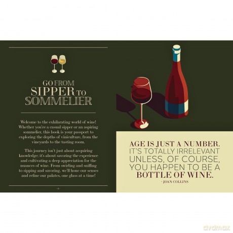 50 Wines You Need To Try Gift Book: Sipper To Sommelier - Wine Gift Book - Bee Three Books [KSIĄŻKA]