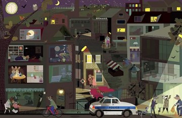 A Day in Fluffyville: A Look-And-Find-Book - Britta Teckentrup [KSIĄŻKA]