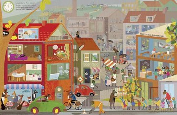 A Day in Fluffyville: A Look-And-Find-Book - Britta Teckentrup [KSIĄŻKA]
