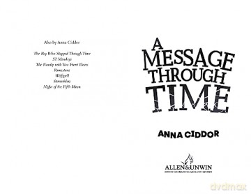 A Message Through Time (Anna Ciddor Timeslip Adventures) - Anna Ciddor [KSIĄŻKA]