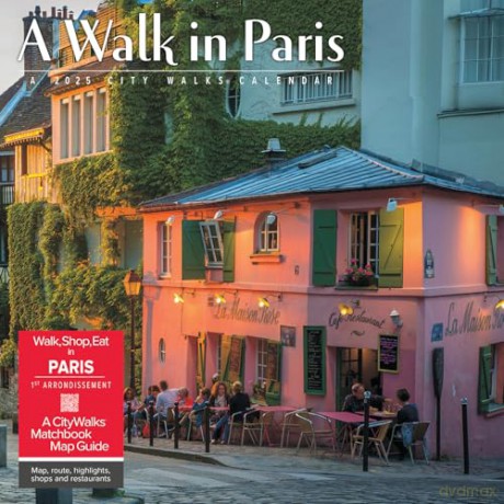 A Walk in Paris 2025 Wall [KSIĄŻKA]