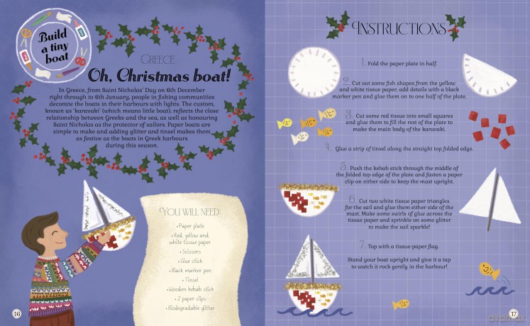 A World Full of Christmas Crafts: 24 ways to celebrate the festive season - Helen Mortimer [KSIĄŻKA]