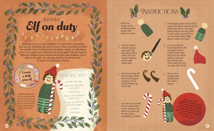 A World Full of Christmas Crafts: 24 ways to celebrate the festive season - Helen Mortimer [KSIĄŻKA]