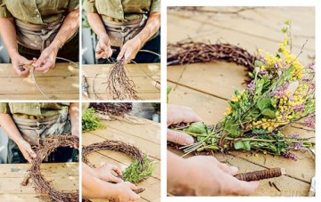 A Year of Flower Wreaths: Simple Projects for All Seasons - Malin Björkholm [KSIĄŻKA]