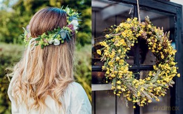 A Year of Flower Wreaths: Simple Projects for All Seasons - Malin Björkholm [KSIĄŻKA]