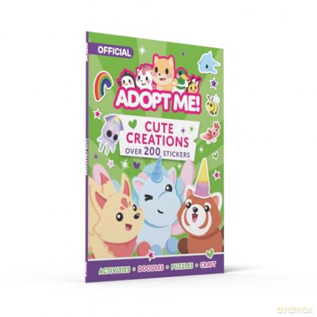 Adopt Me! Cute Creations Sticker Book: The perfect Activity Book for fans of Number 1 favourite online game, Adopt Me! Ideal for ages 7-11 - Uplift Games [KSIĄŻKA]
