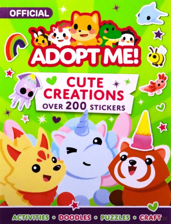 Adopt Me! Cute Creations Sticker Book: The perfect Activity Book for fans of Number 1 favourite online game, Adopt Me! Ideal for ages 7-11 - Uplift Games [KSIĄŻKA]