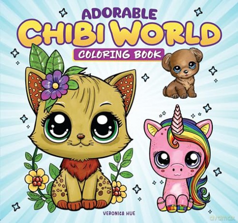 Adorable Chibi World Coloring Book - Veronica Hue [KSIĄŻKA]