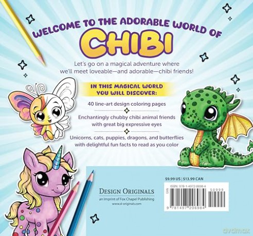 Adorable Chibi World Coloring Book - Veronica Hue [KSIĄŻKA]