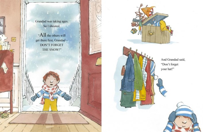 Adventures with Grandad: Four seasonal stories in one stunning treasury! - Sam Usher [KSIĄŻKA]