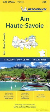 Ain Haute-Savoie - Michelin Local Map 328: Map - Michelin [KSIĄŻKA]