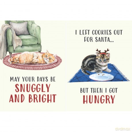 All I Want For Christmas Is More Cats Gift Book: Festive Quotes For Cat Lovers - Bee Three Books [KSIĄŻKA]