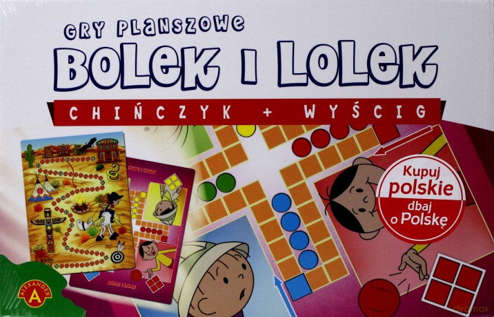 Bolek i Lolek. Chińczyk 4 os. + Wyścig [GRA]