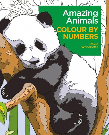 Amazing Animals Colour by Numbers (Arcturus Colour by Numbers Collection) - David Woodroffe [KSIĄŻKA]